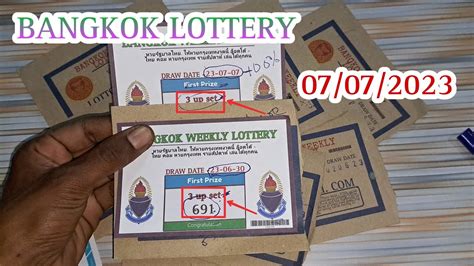bangkok weekly lottery 2023|Bangkok Weekly Lottery .